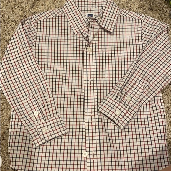 2T Janie and Jack black & red gingham dress shirt - Picture 1 of 3